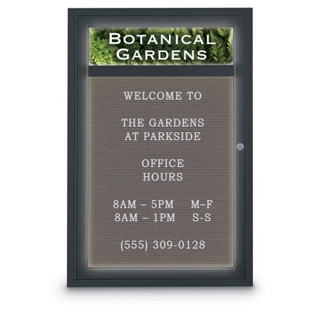 United Visual Products Indoor Enclosed Combo Board, 42"x32", Gold Frame/Burgundy & Ultramarine UVCB4232G-BURGUN-ULTMAR